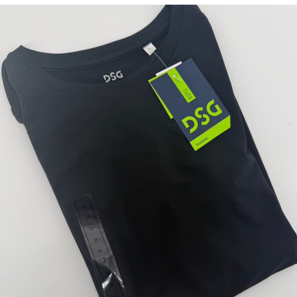 DSG Boys Training T‎ Shirt Black Size Medium Youth Athletic Activewear